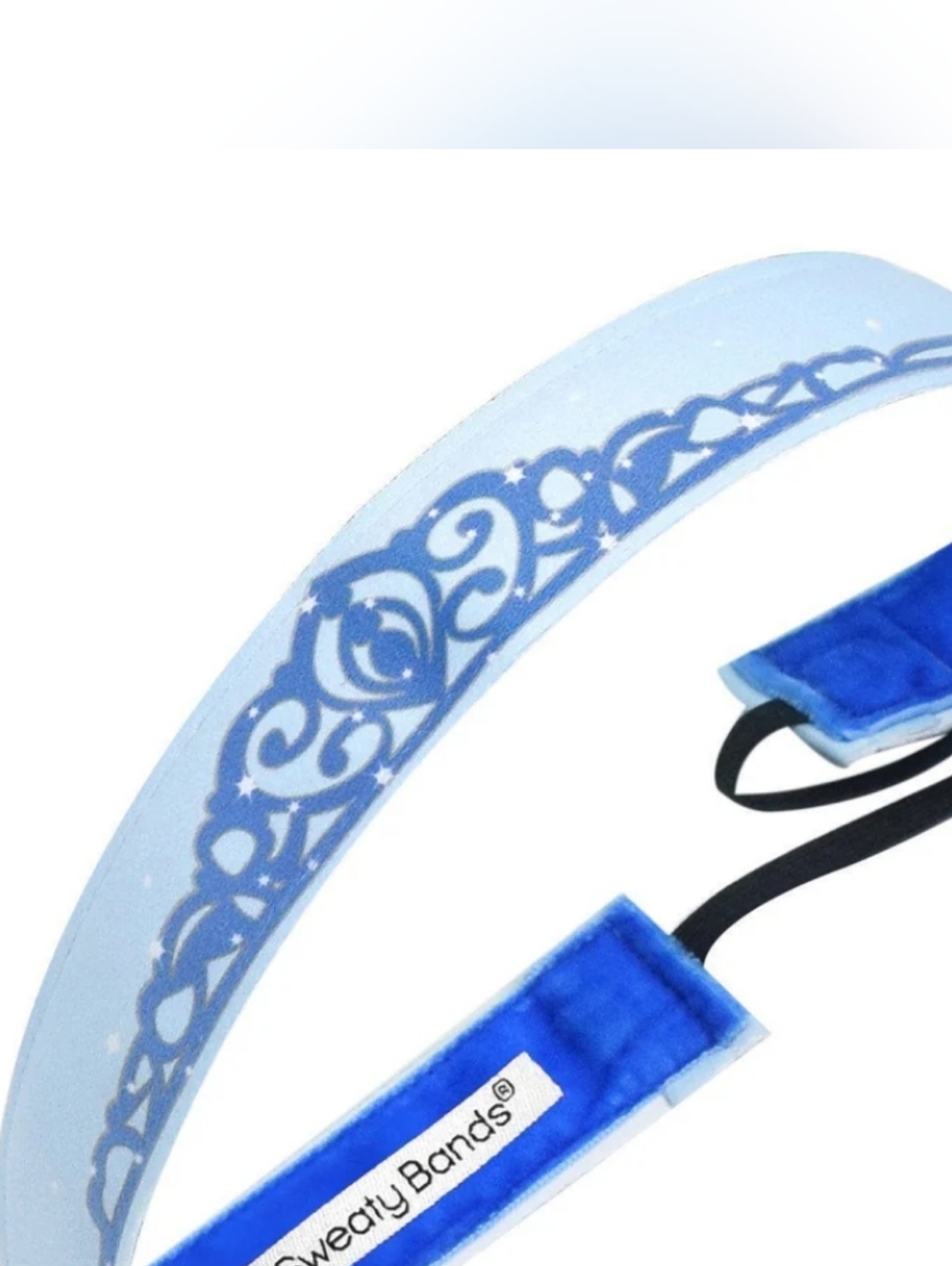Sweaty Bands Blue Decorative Elastic Headband - Women's Accessory